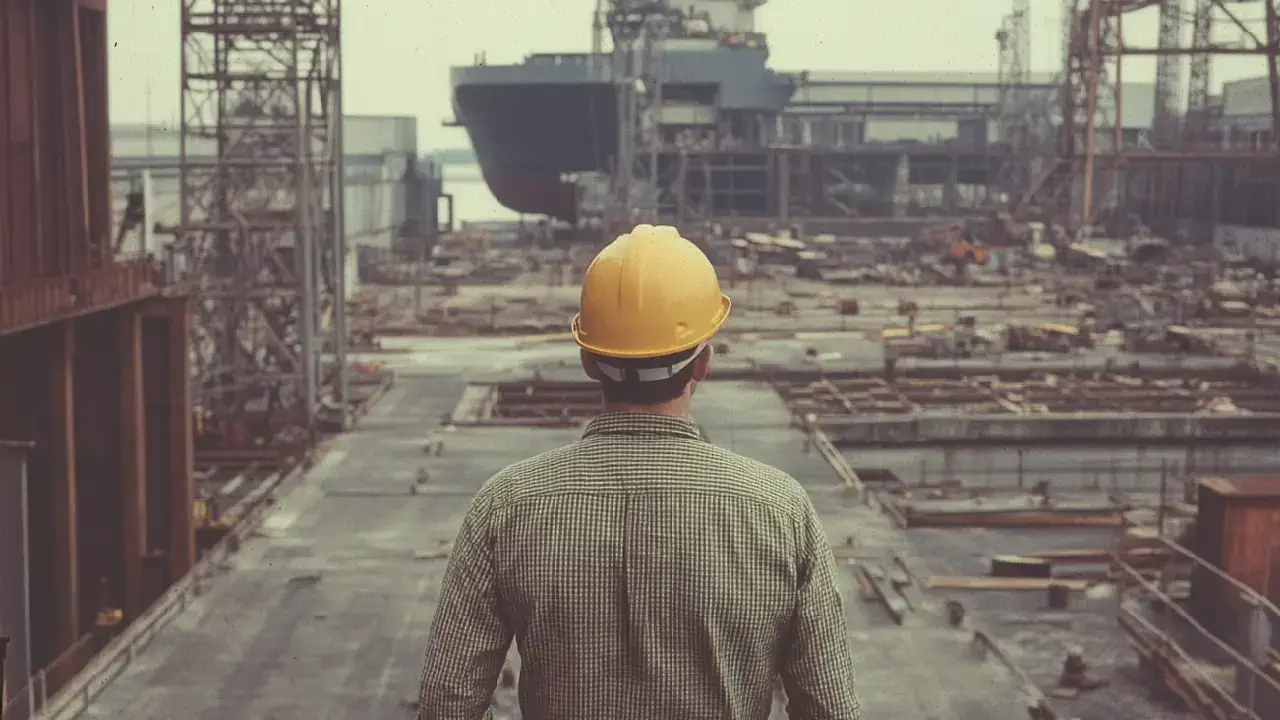A worker in a Los Angeles construction site exposed to asbestos