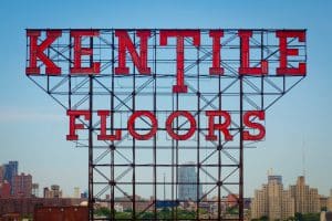 Kentile Floors sign