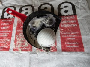 bags of asbestos