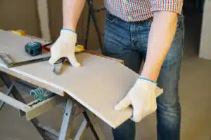 cutting wallboard