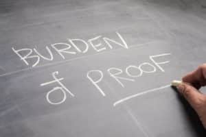 burden of proof