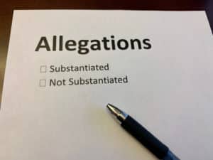 false allegation