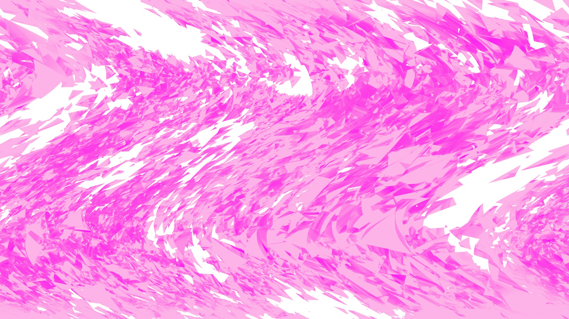 Bright pink abstract shards representing the confined tumor mass of localized mesothelioma